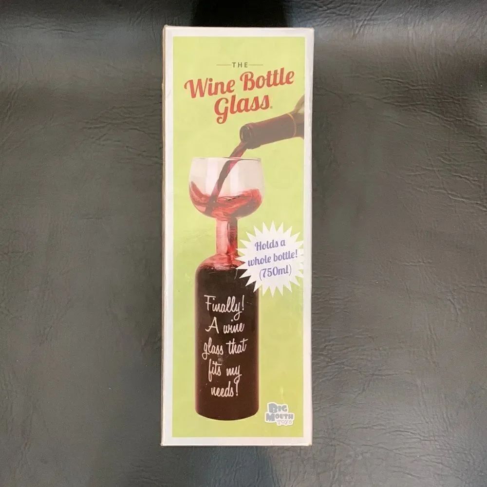 Big Mouth Toys Wine Bottle Glass Holds Whole Bottle A Glass That Fits My Needs